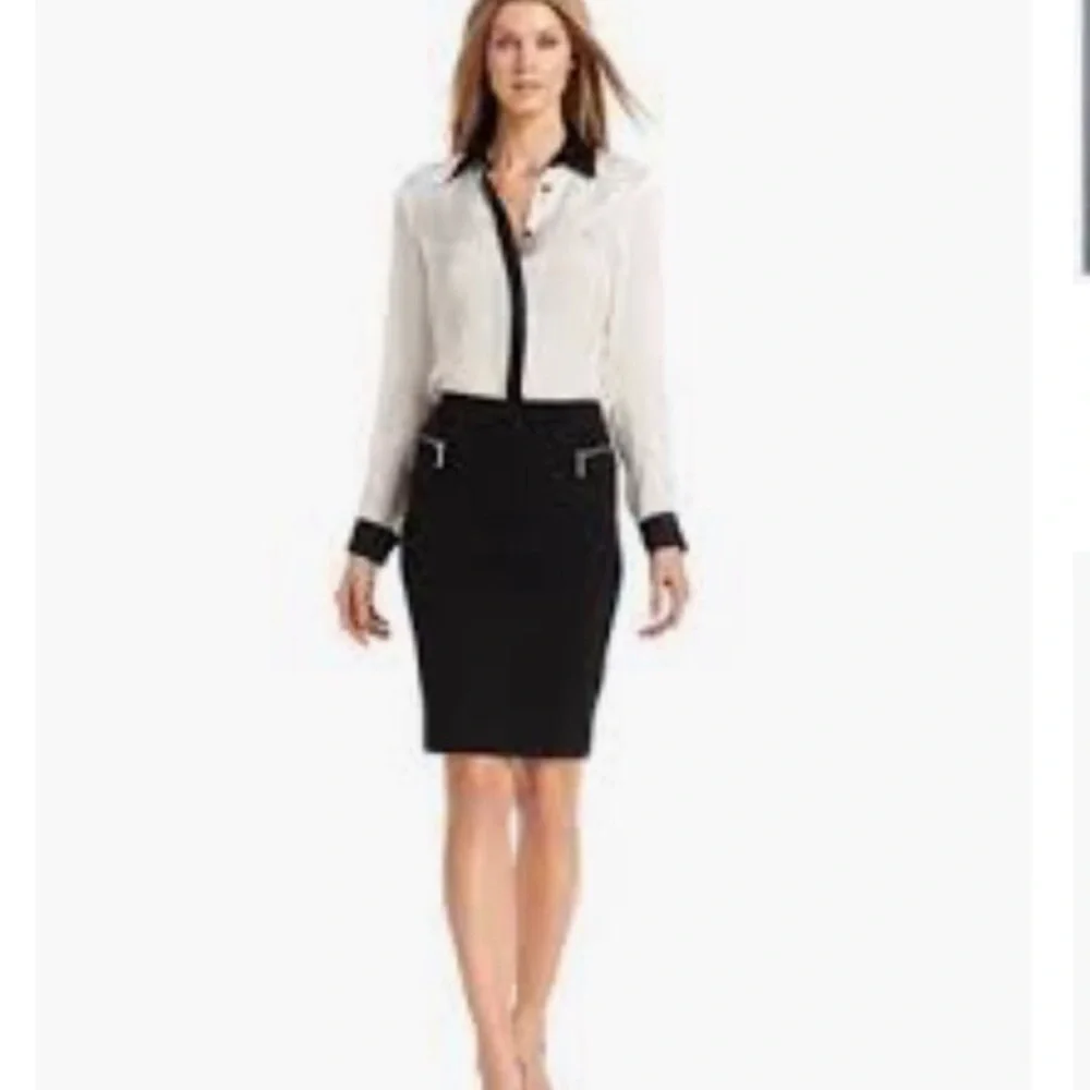 MICHAEL KORS Black Pencil Skirt Size 6